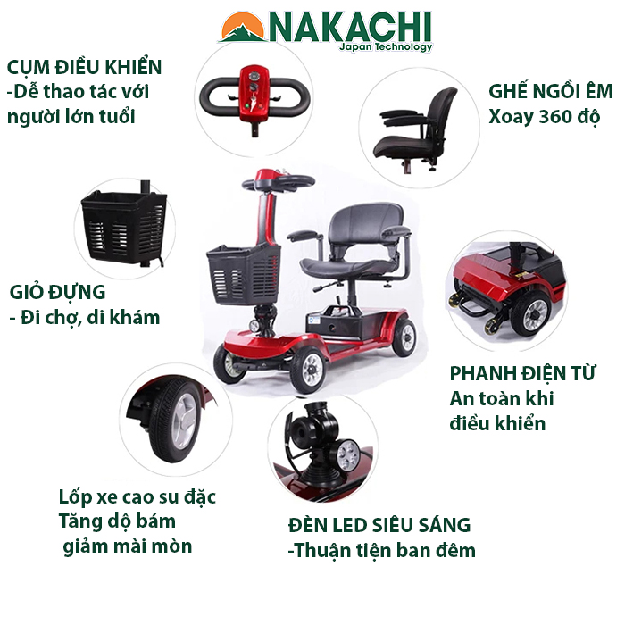 Mua bán xe điện 4 bánh cho người già, người bệnh tại quận Tân Bình